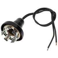 SOCKET PARA FOCO 2 CONTACTO BASE ASIMETRICO METALICA CILINDRICA 2 LINEAS