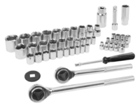 JUEGO DE 52 PZS DE 3/8" Y 1/2" CON RATCHET